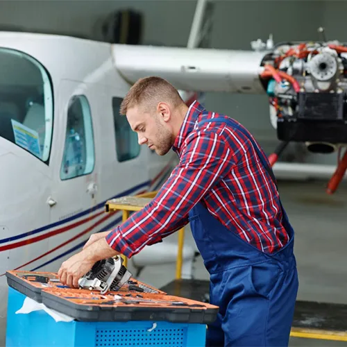 Manufacturing aircraft parts with special materials